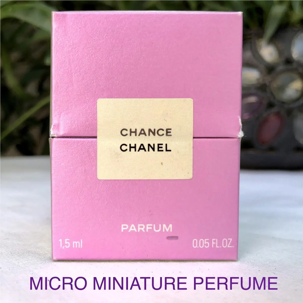 Tiny Miniature Collectors Chance  1.5ml Pure Parfum Micro Mini Perfume by Chanel