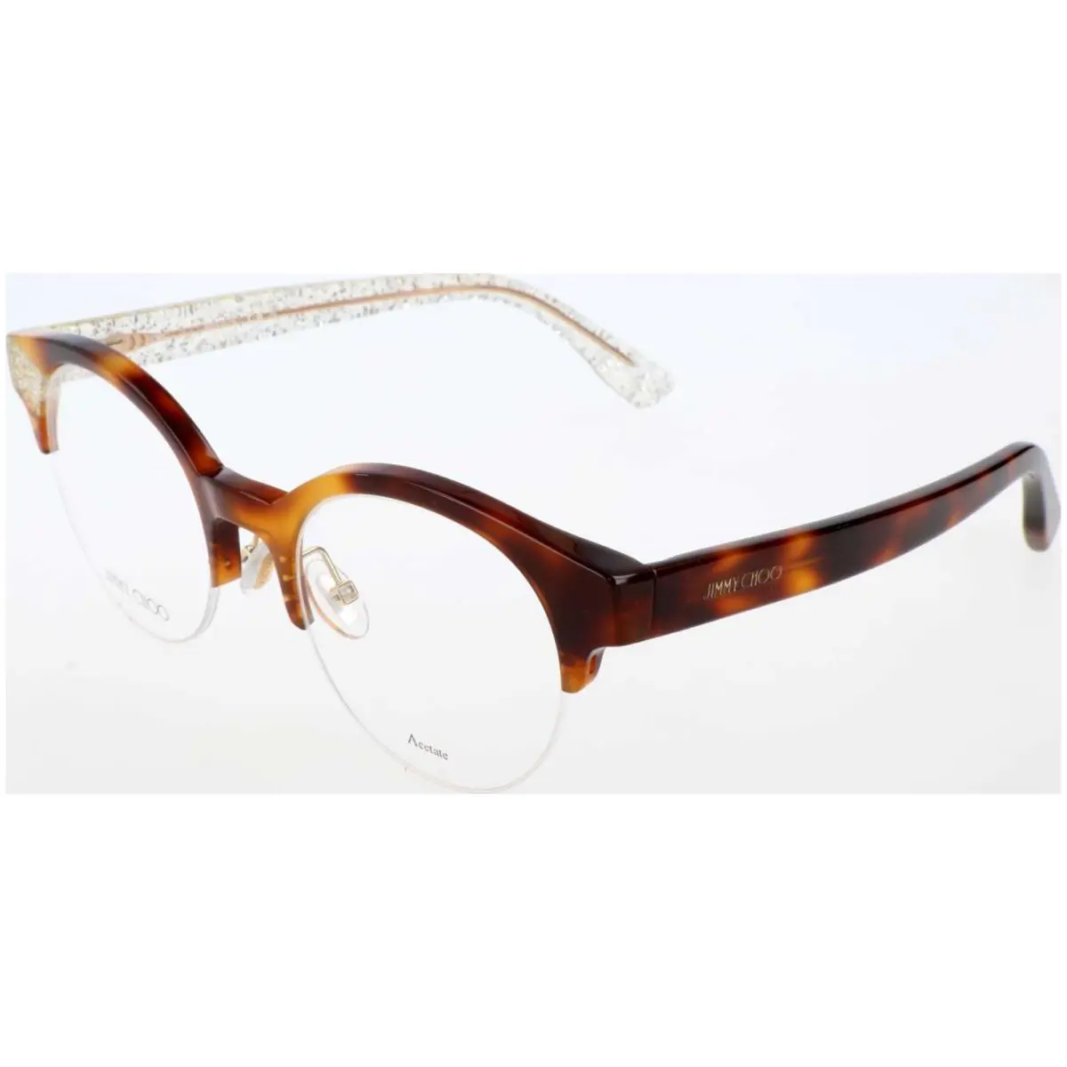 Jimmy Choo Women`s 47mm Havana Gold Glitter Opticals JC151-Q3Y-47