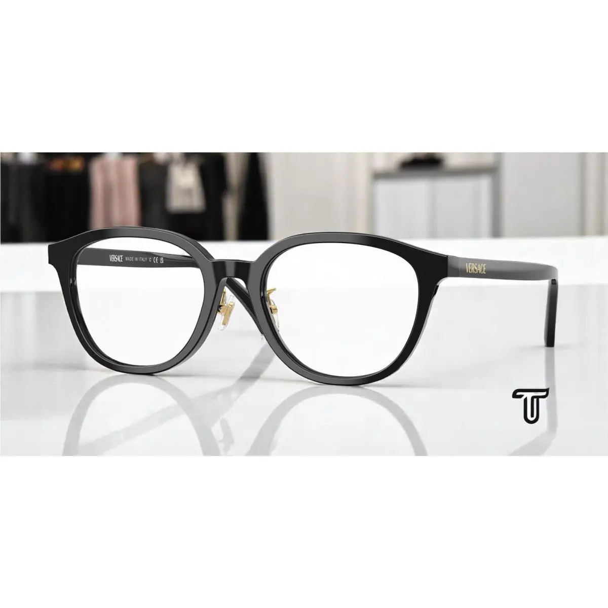 Versace VE3379D GB1 Black Demo Lens 53 mm Women`s Eyeglasses