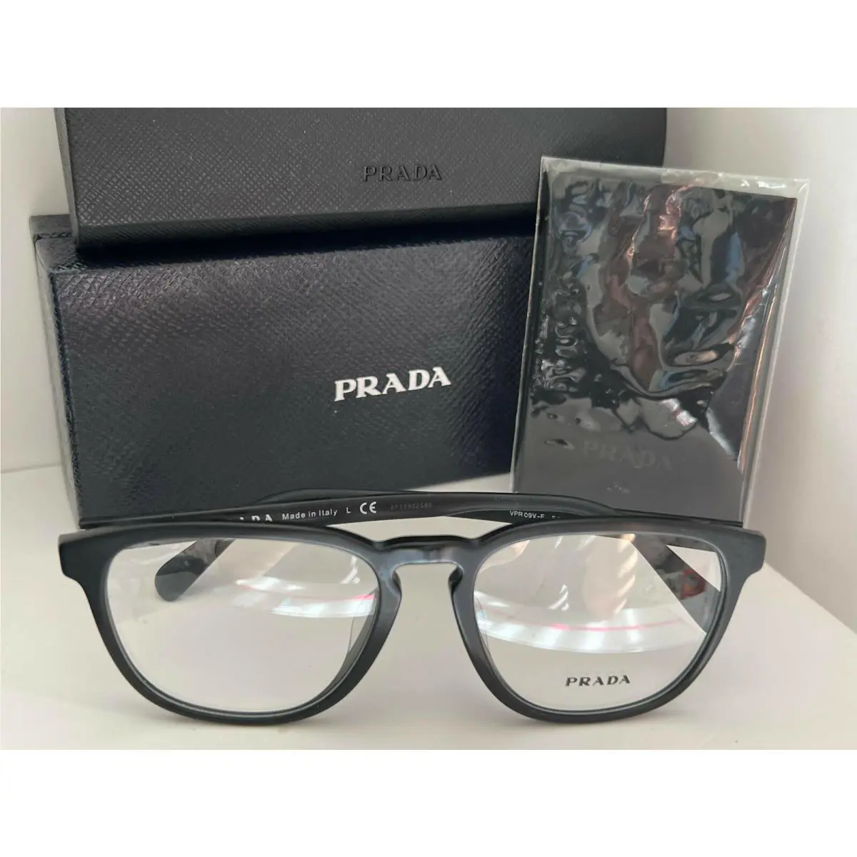 Prada VPR09V Cat Eye Black Sunglasses 54MM 318