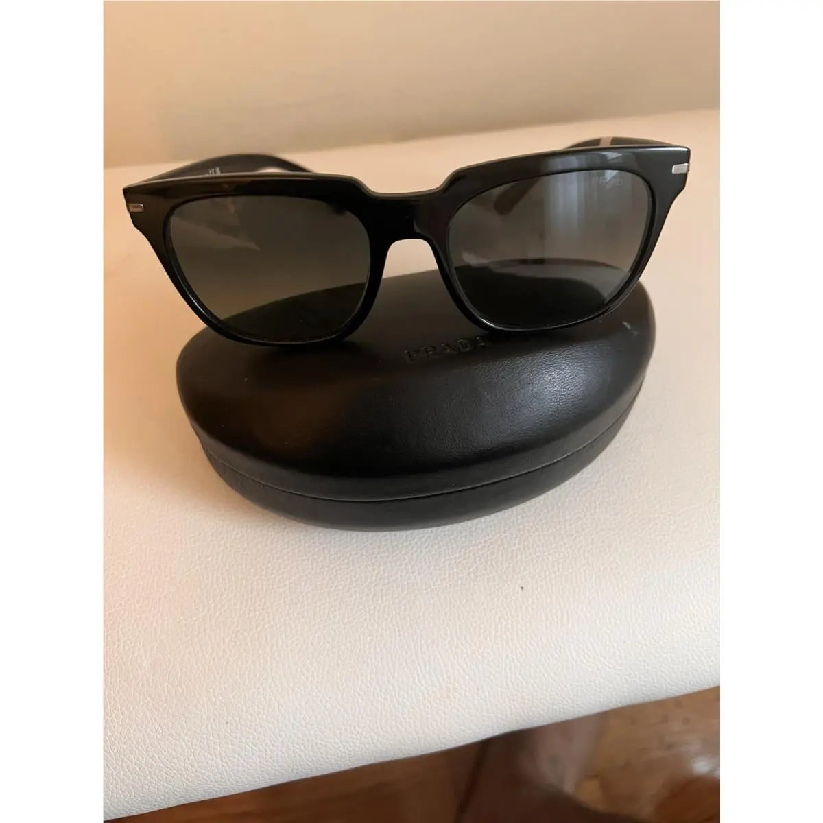 Prada PR 04YS 1A B-2DO Black / Grey Gradient Sunglasses 56 mm