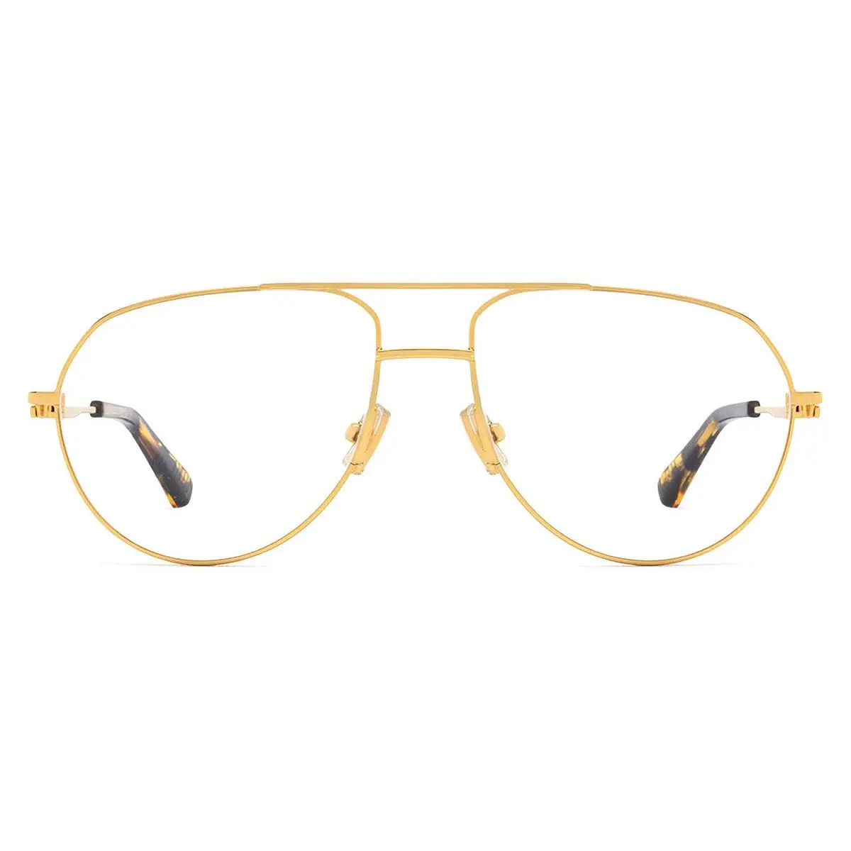 Bottega Veneta BV1302O Eyeglasses Unisex Gold 57mm