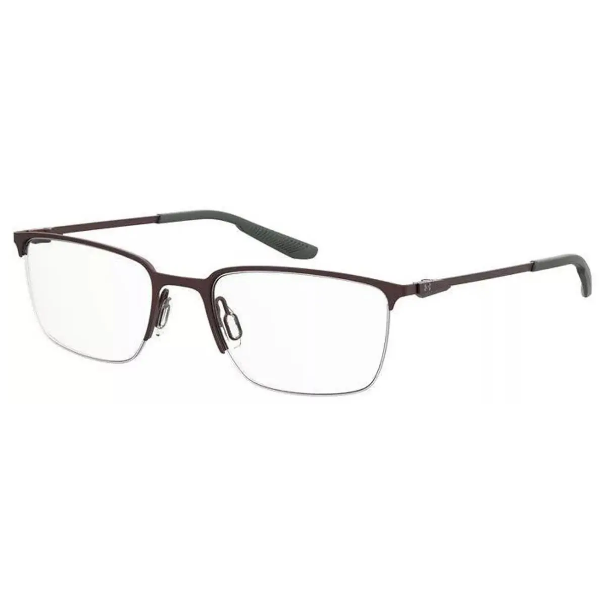 Men`s Semi-rimless Rectangle Eyeglass Frame - UA5005G 009Q 00 by Under Armour