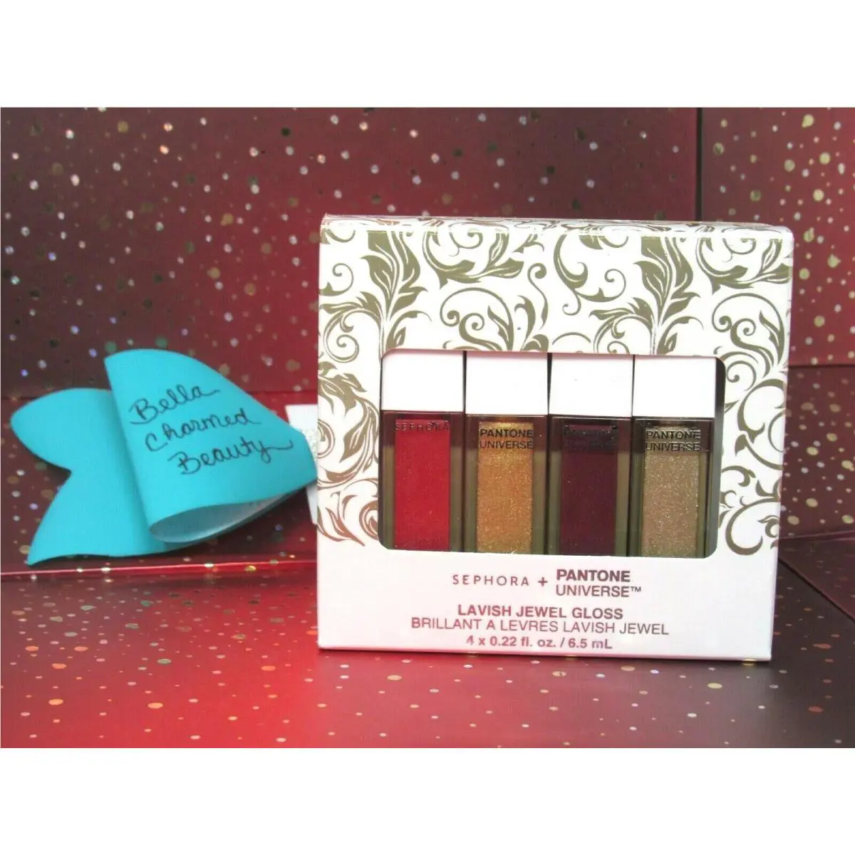 Sephora Pantone Universe Lavish Jewel Gloss Set 4Pc Gilded Pleasures Jewel Tones