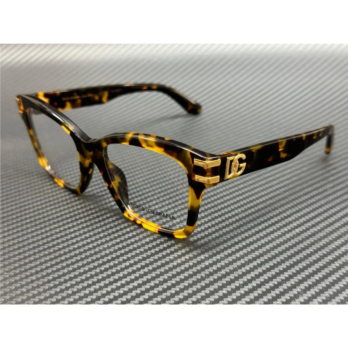 Dolce Gabbana DG3419 3330 Yellow Havana Women`s 54 mm Eyeglasses