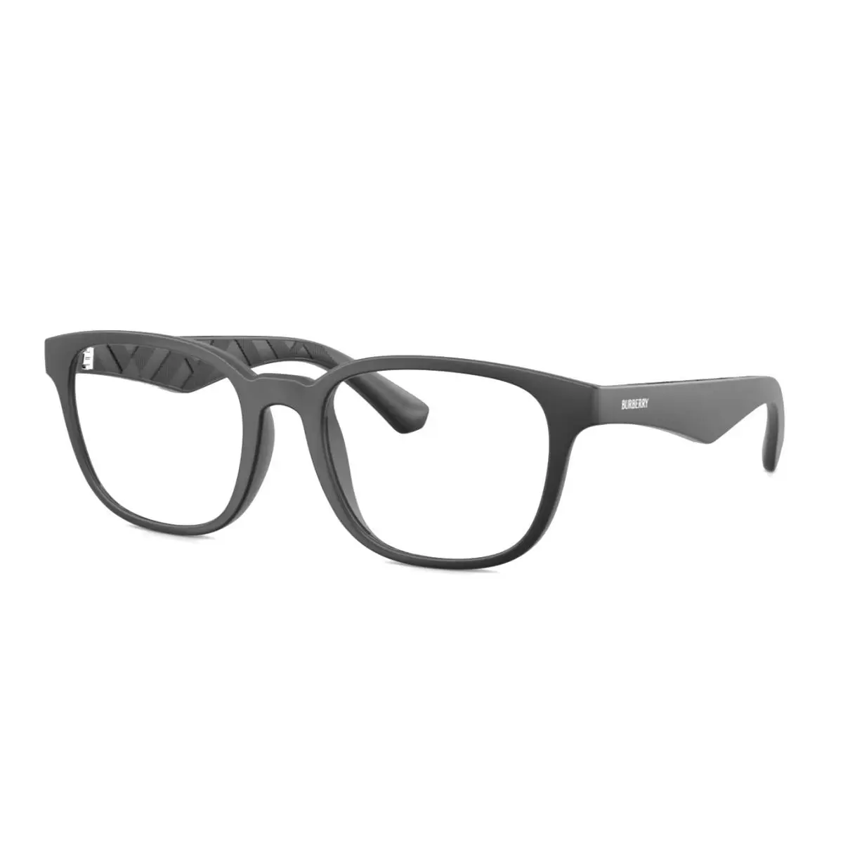 Burberry Eyeglasses B 2433-U 3464 52-20 145 Matte Black Plaid Print Frames