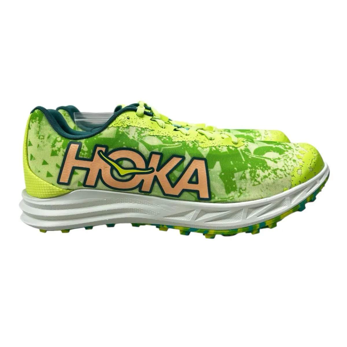 Hoka One One Crescendo XC Lettuce Electric Lime Spike Running Shoes Men`s Sz 11