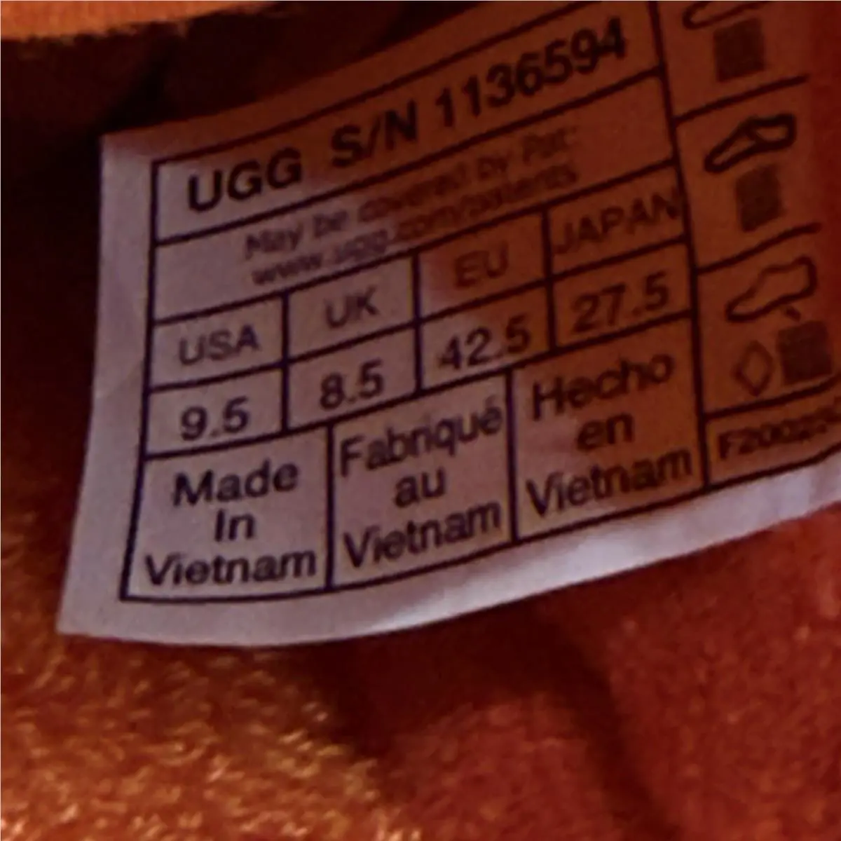 UGG shoes - Men`s CA78 Heritage Trainer Nubuck - Orange (UPC: 196565640895) 8