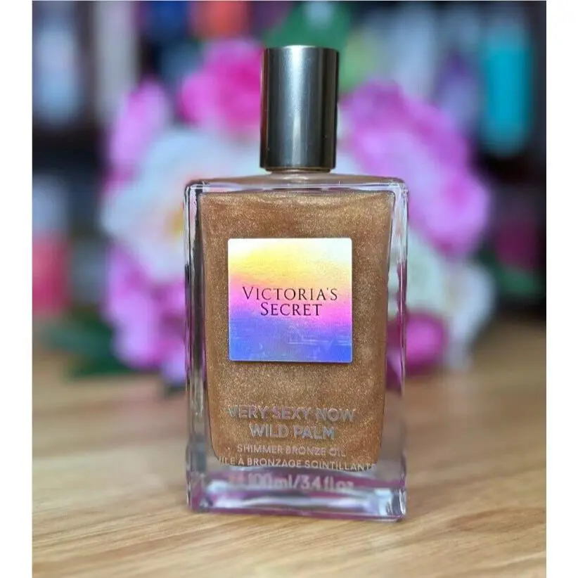 Victoria`s Secret Very Sexy Now Wild Palm Shimmer Bronze Fragrance Oil 3.4 Oz