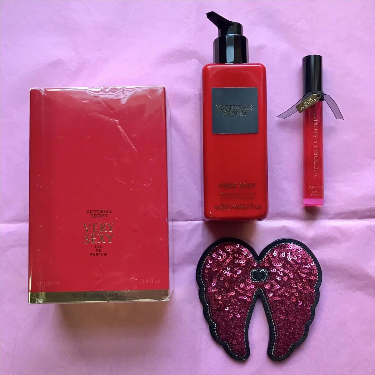 Victoria`s Secret Rare Very Sexy Perf Set 3.4 oz 100ml Edp Eau De Parf