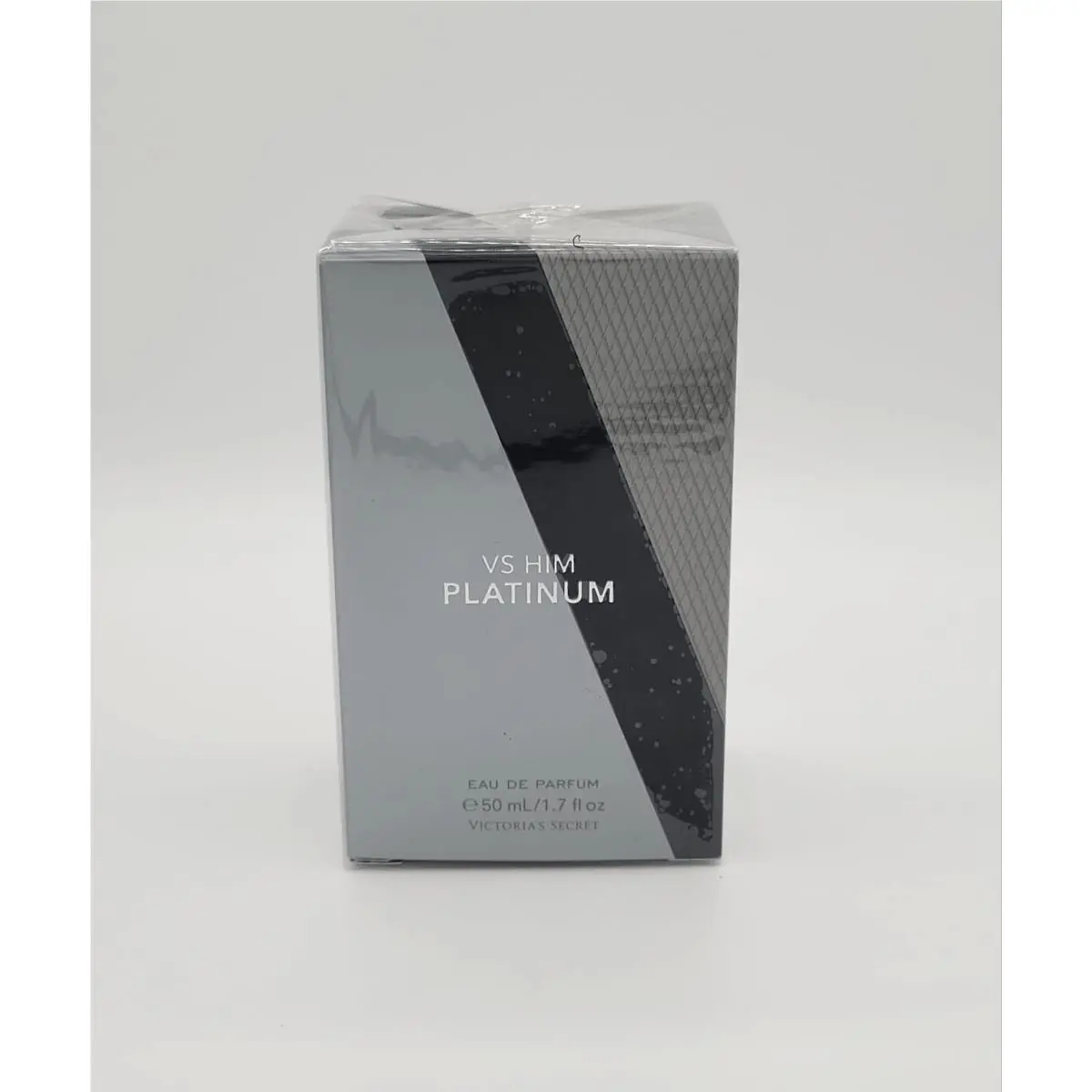 Victoria`s Secret Men`s VS Him Platinum Eau De Parfum For Men 1.7 Oz 50 ml Edp