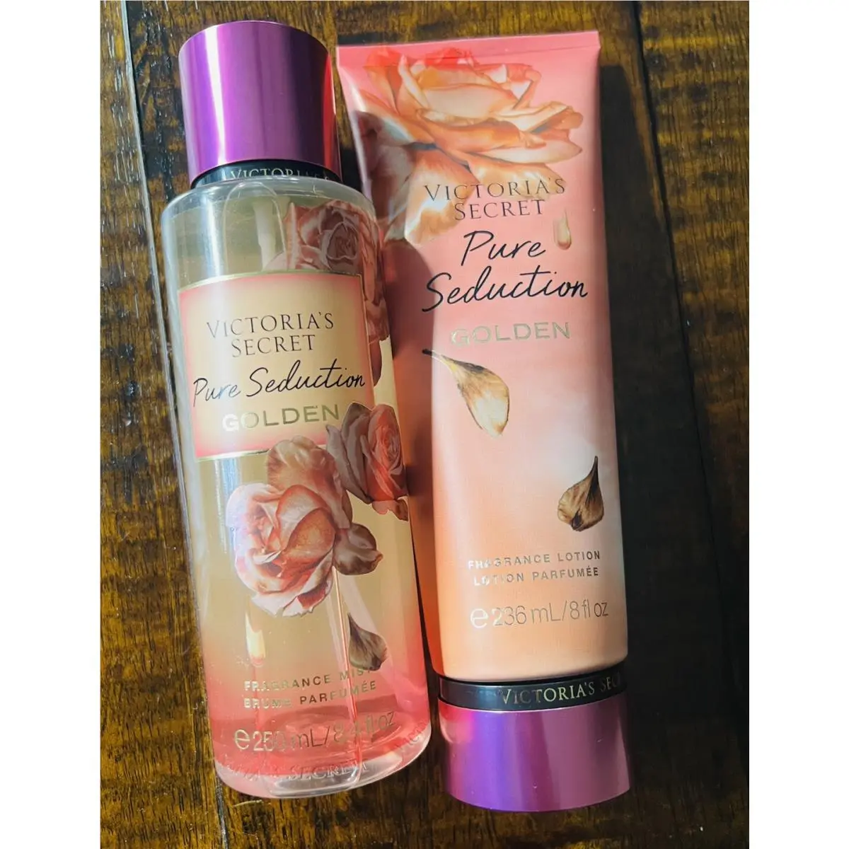 Victoria`s Secret Pure Seduction Golden Fragrance Mist Lotion Set