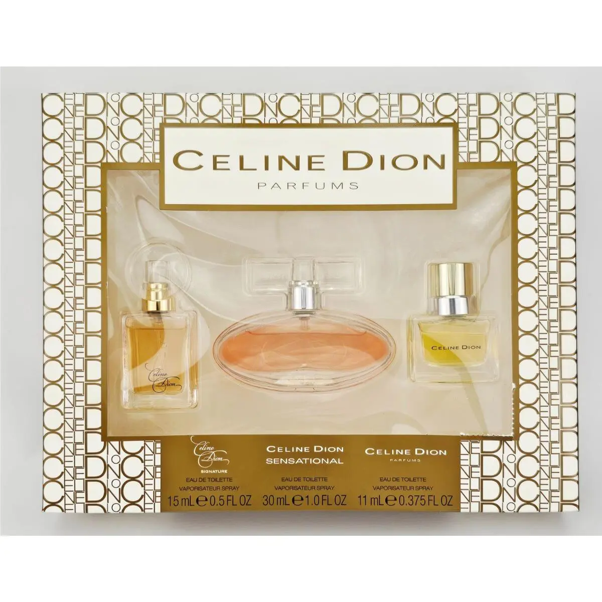 Celine Dion Parfums Signature Sensational Eau De Toilette Perfume 3 Pc Gift Set