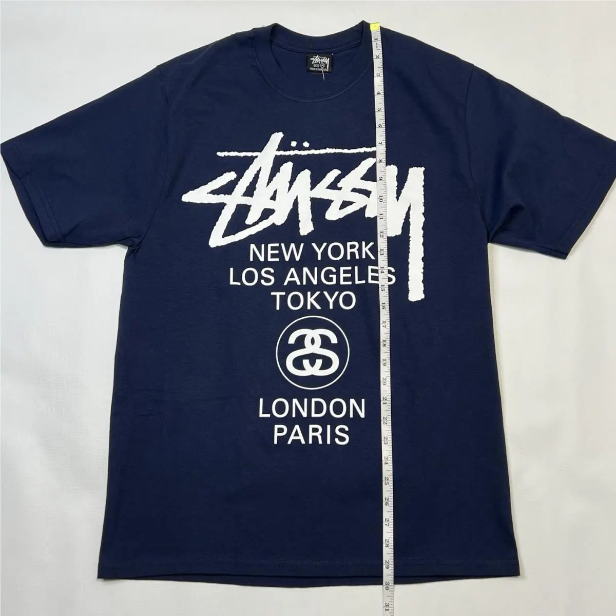 Stussy  clothing - Stussy World Tour Logo Tee - 3903962 - Blue (UPC: 0195292678799) 0