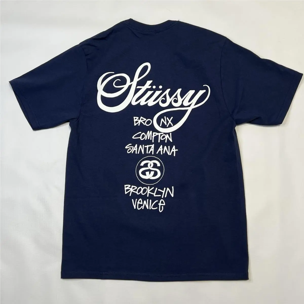 Stussy  clothing - Stussy World Tour Logo Tee - 3903962 - Blue (UPC: 0195292678799) 7