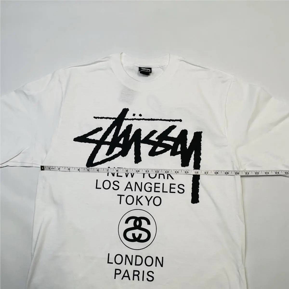 Stussy  clothing - Stussy World Tour Logo Tee - 3903962 - White (UPC: 0195292678799) 2