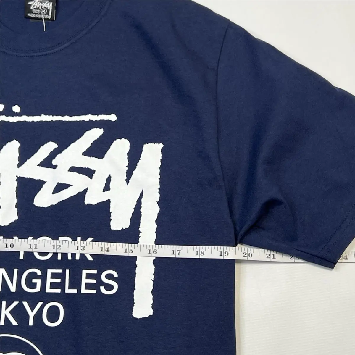 Stussy  clothing - Stussy World Tour Logo Tee - 3903962 - Blue (UPC: 0195292678799) 3