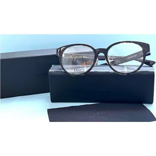 Christian Dior LADYDIOR01F 086 Round Tortoise Frame Eyeglasses 47