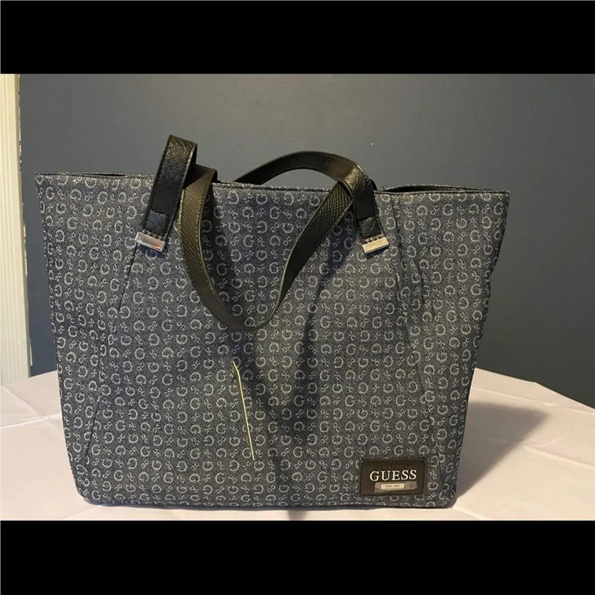 Guess Calm Denim Tote Handbag Style - SI608725