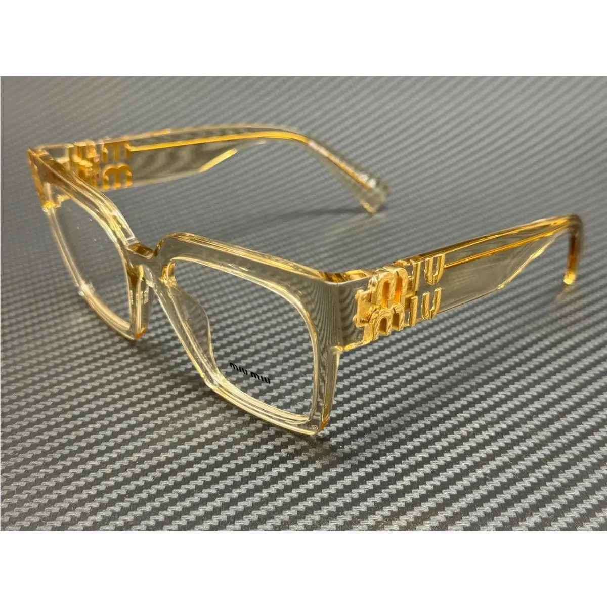 MU 04UV 11T1O1 Sand Transparent Women`s 52 mm Eyeglasses by Miu Miu