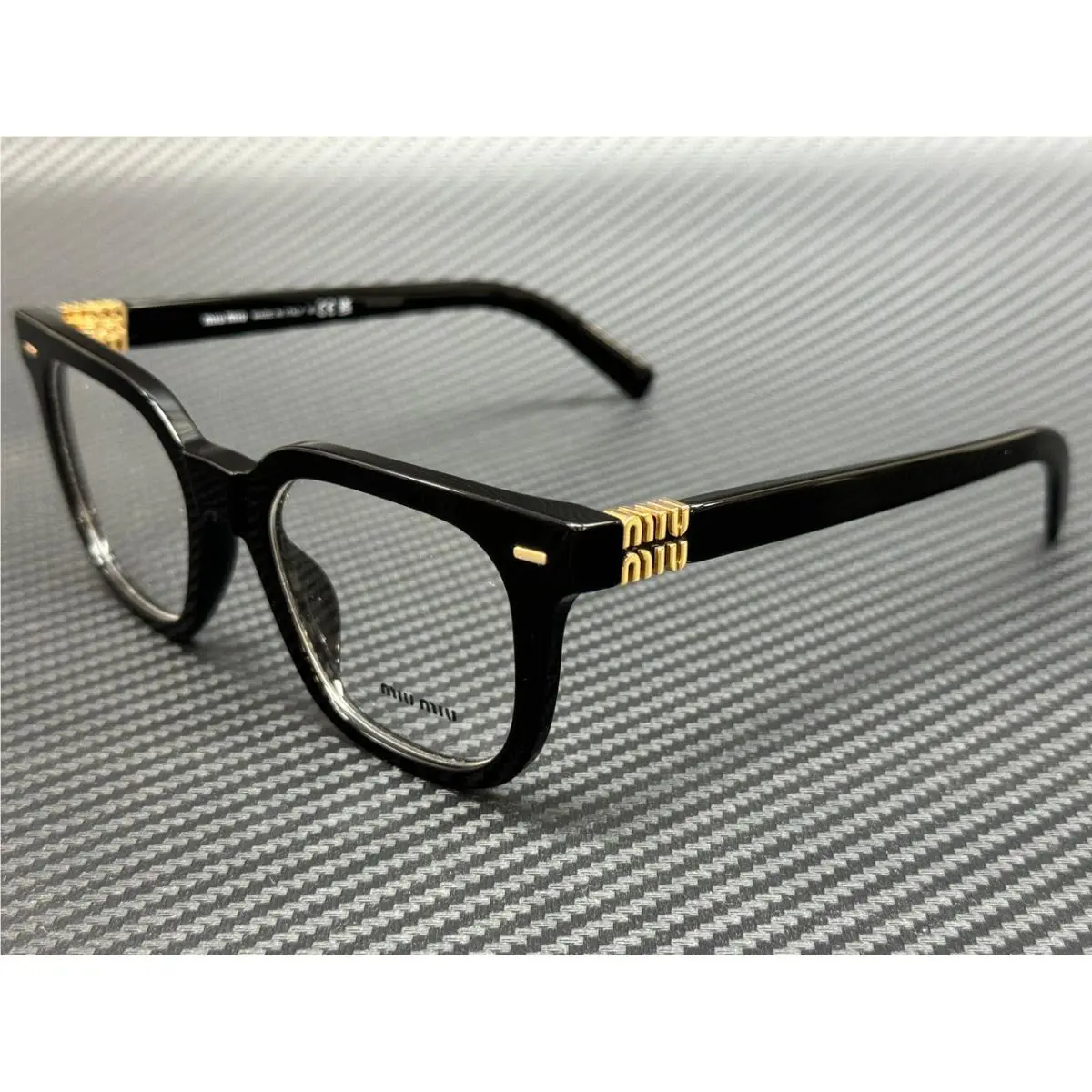 Miu Miu MU 06XV 16K1O1 Black Women`s 49 mm Eyeglasses