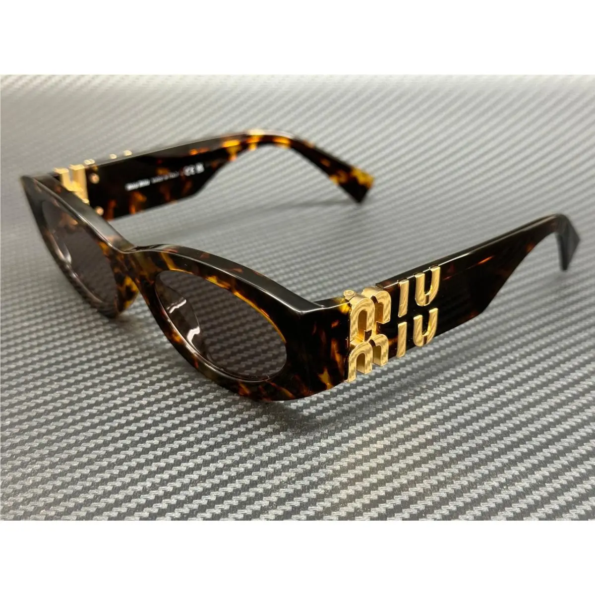 MU 11WS 14L20I Honey Havana Purple Women`s 54 mm Sunglasses by Miu Miu