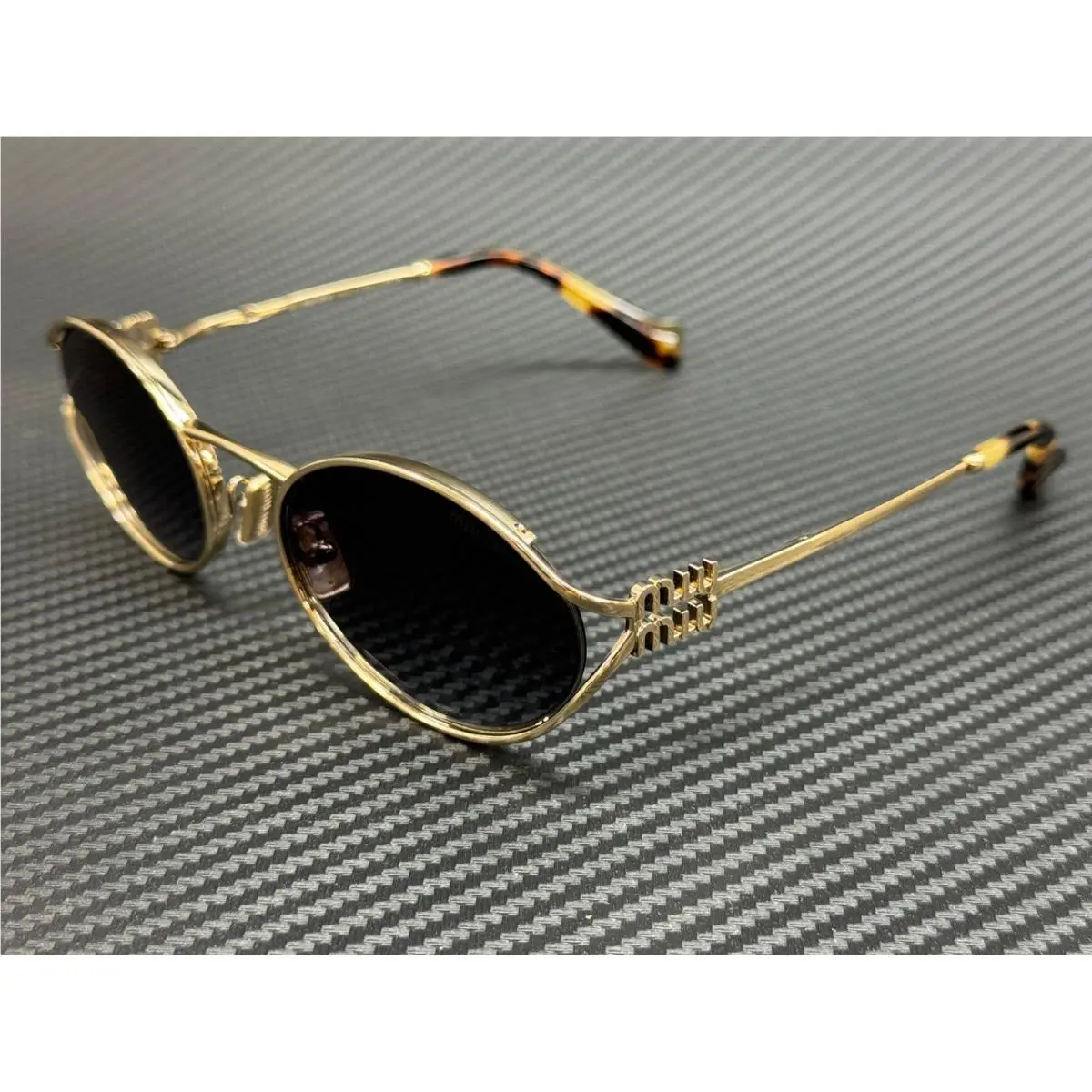 Miu Miu MU 52YS ZVN5D1 Pale Gold Grey Gradient Women`s 54 mm Sunglasses