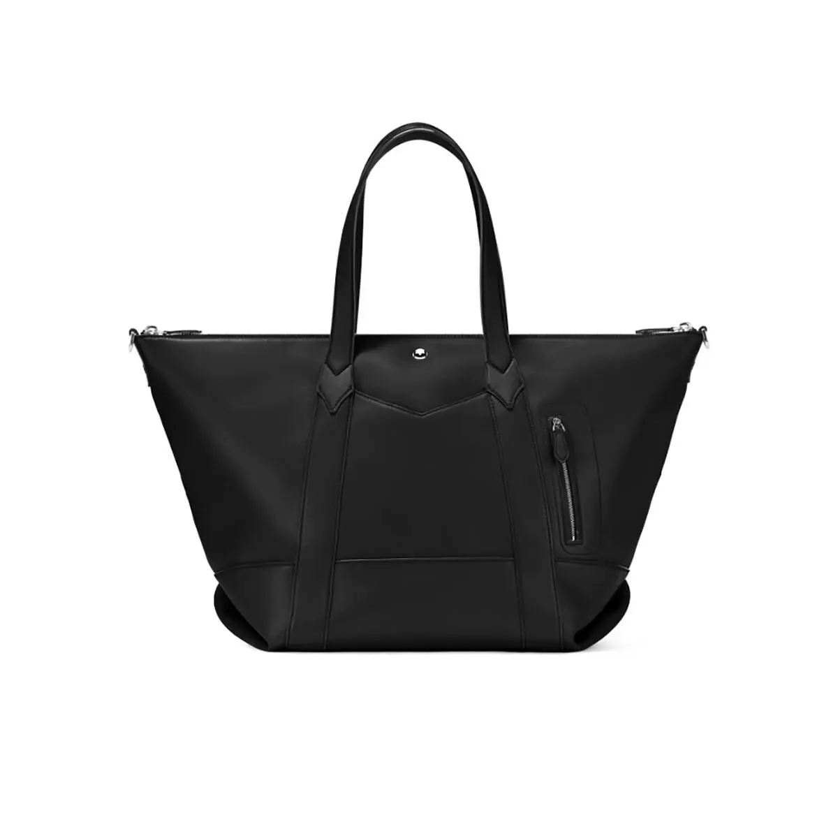 Montblanc Black Soft Medium Leather Duffle Bag 131211 - Slight Scratch