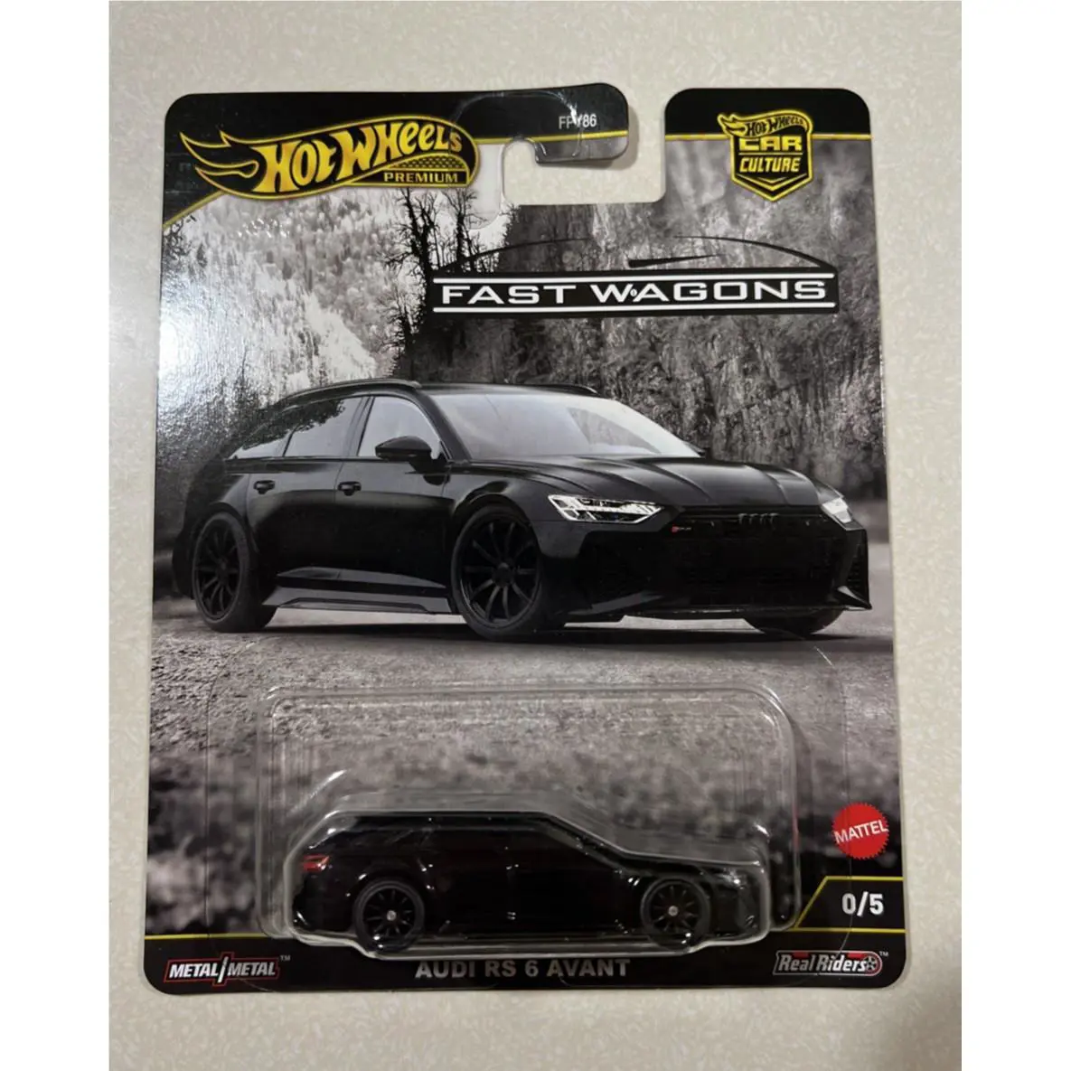 2025 Hot Wheels Premium Car Culture Fast Wagons Audi RS 6 Avant 0/5 Chase