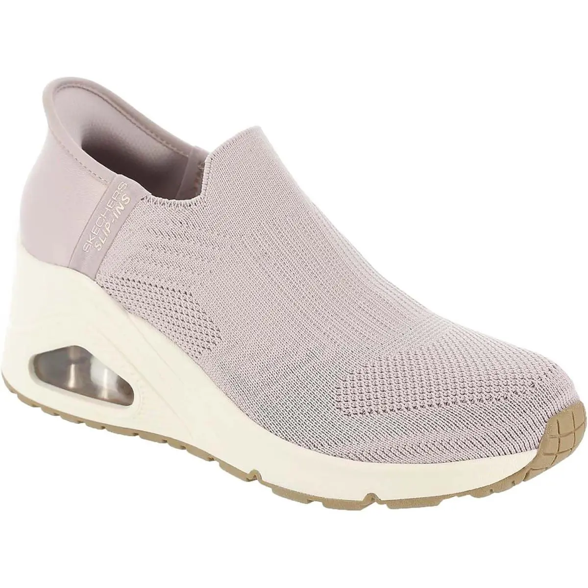 Skechers Women`s Uno Wedge-kickin` Knit Hands Free Slip-ins Sneaker - Blush Pink
