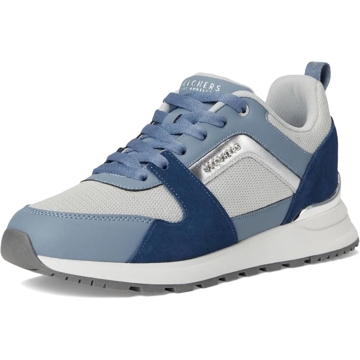 Skechers shoes - White-silver 26