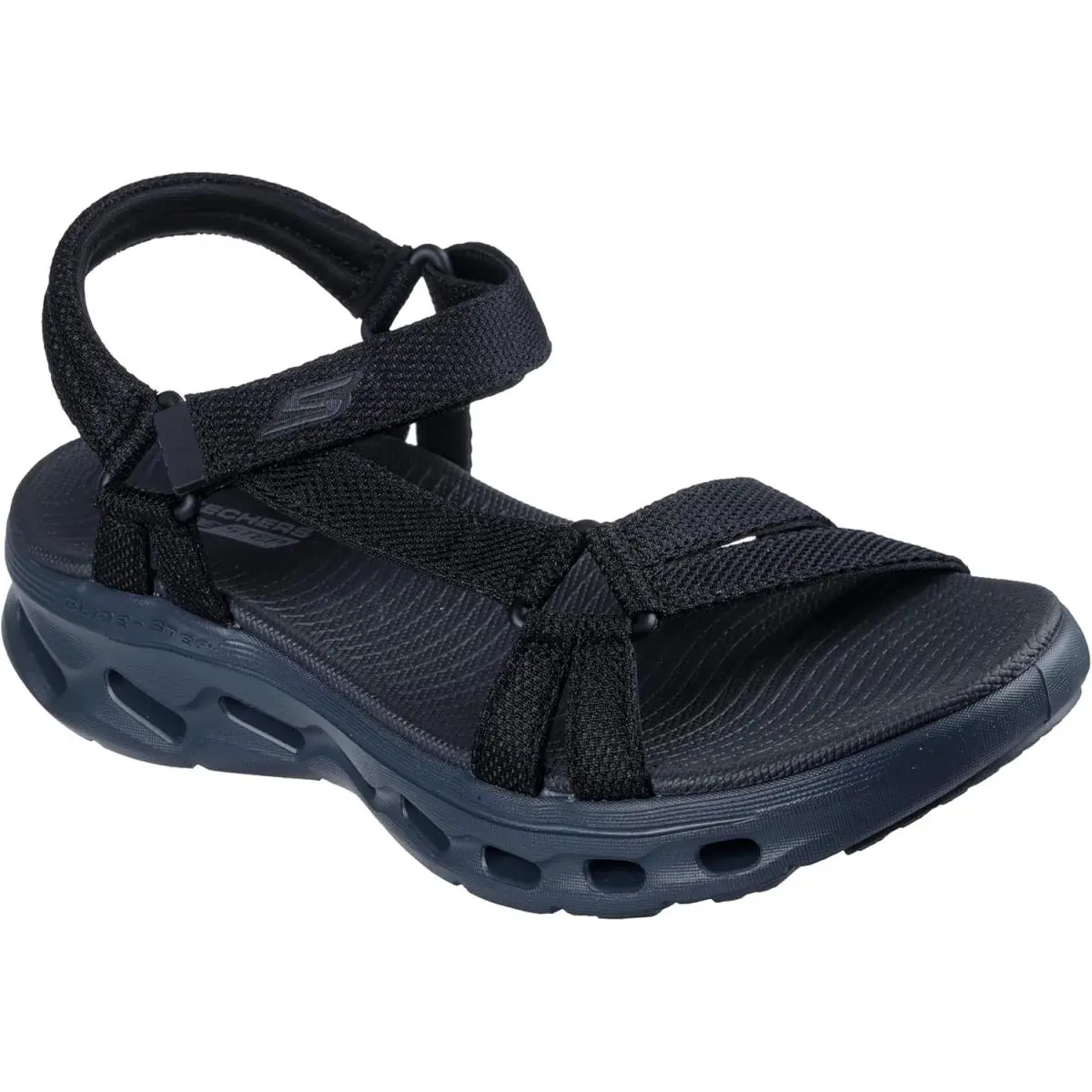 Skechers Women`s On-the-go Glide Step 2.0 Sandal Rowen Fisherman - Black/Grey