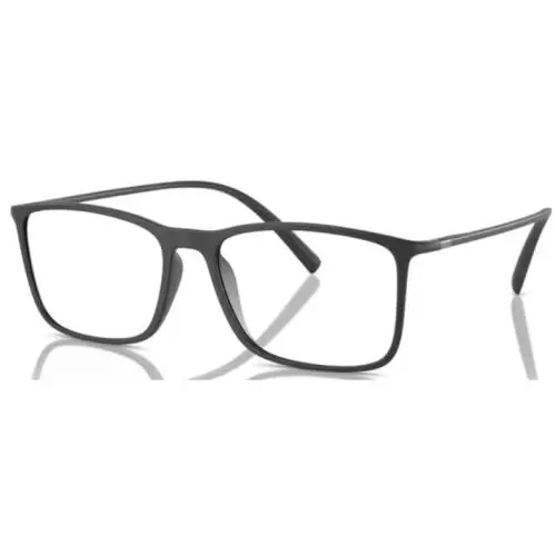 Giorgio Armani AR7244U 5060 Eyeglasses Men`s Grey Full Rim Rectangle Shape 55mm