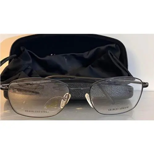 Giorgio Armani 140 GA9 Italy Black Frame Glasses 54MM 25