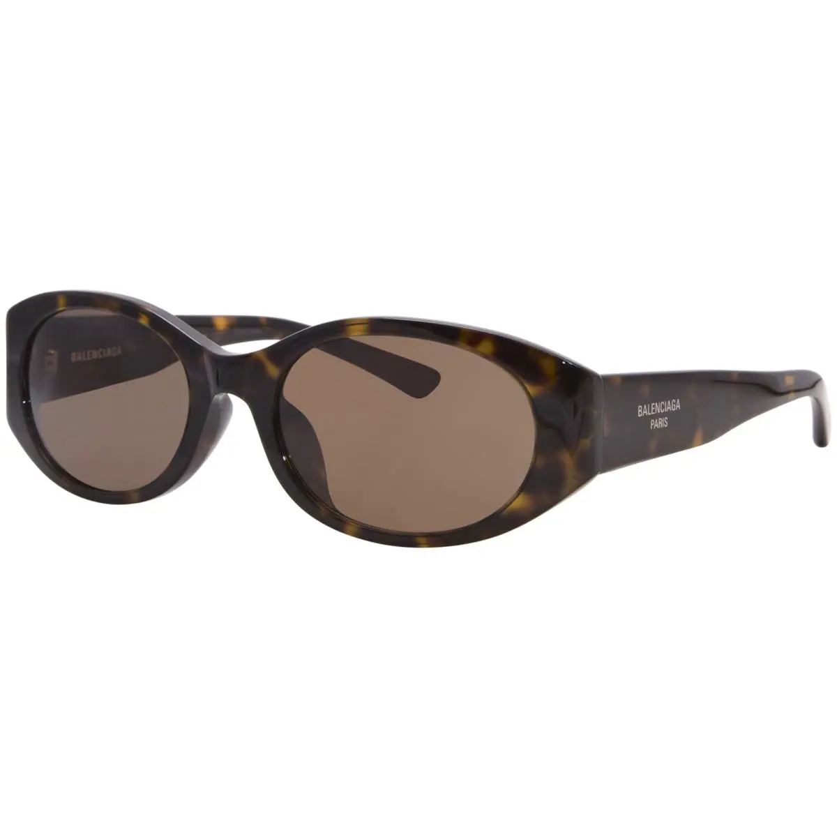 Balenciaga BB0369SK 002 Sunglasses Women`s Havana/brown Lenses Oval Shape 55mm