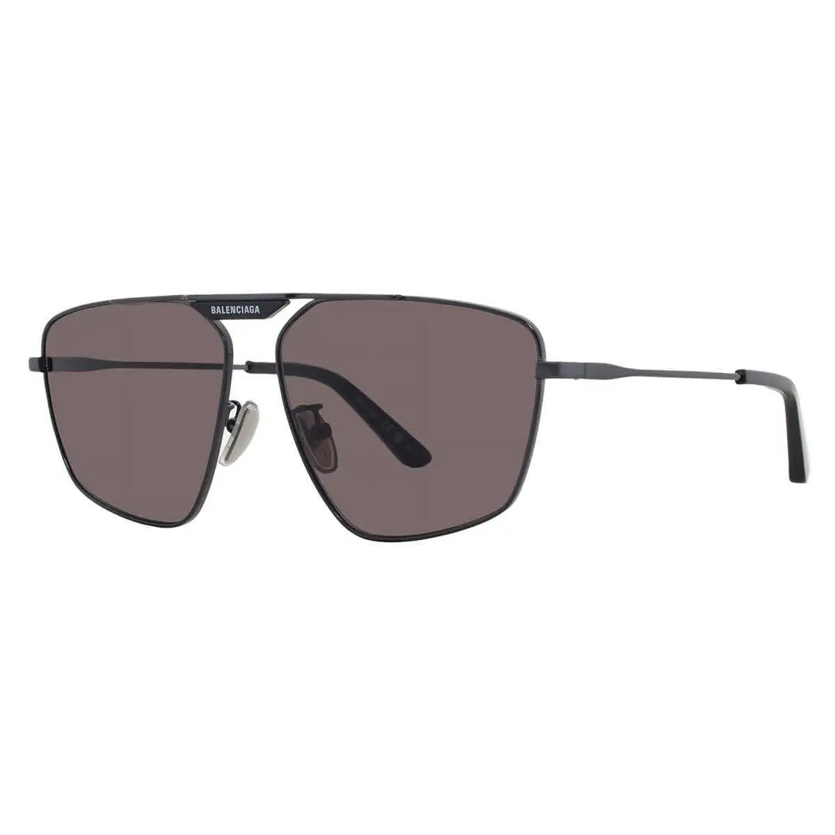 Balenciaga Grey Navigator Men`s Sunglasses BB0246SA 001 61 BB0246SA 001 61