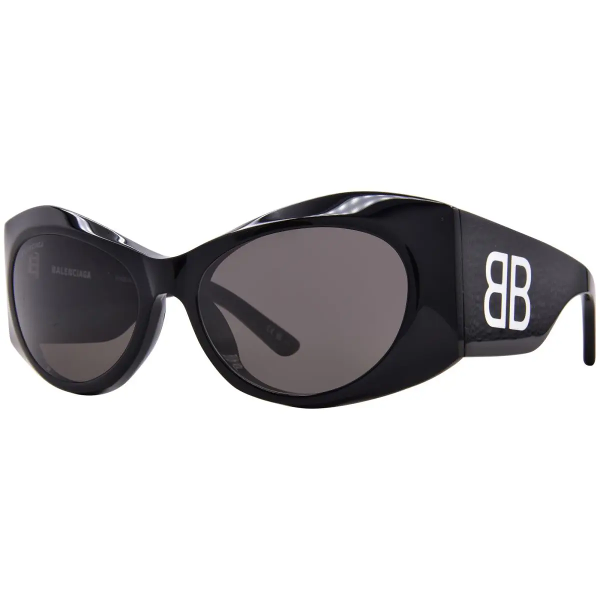 BB0394S 001 Sunglasses Women`s Black/grey Lenses Cat Eye Style 59mm by Balenciaga
