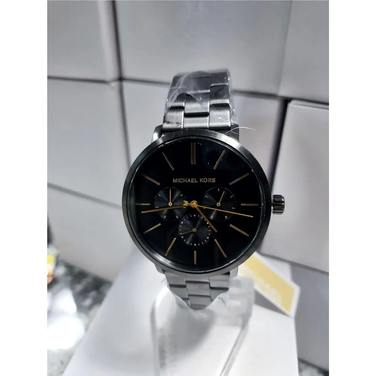 Michael Kors Men`s Blake Chronograph Black Stainless Steel Watch MK8703