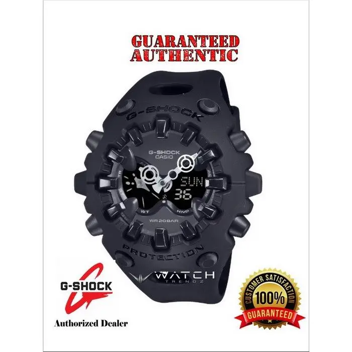 Casio G-shock GAV01-1A G-shock Toughness Analog Digital Black Watch - Dial: Black, Band: Black