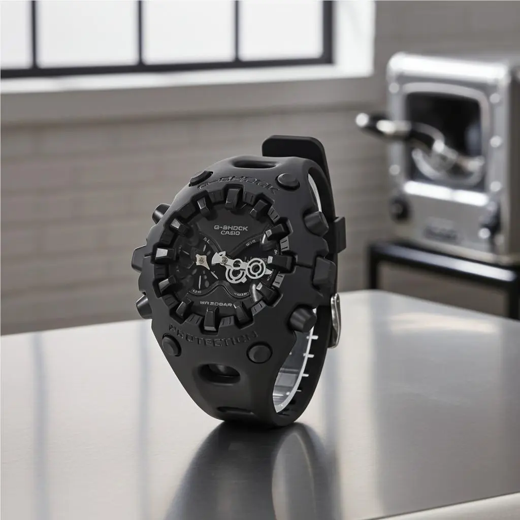 Casio G Shock GAV01A-1A Black Cool Eyes Watch Analog Digital - Dial: Black, Band: Black, Bezel: Black