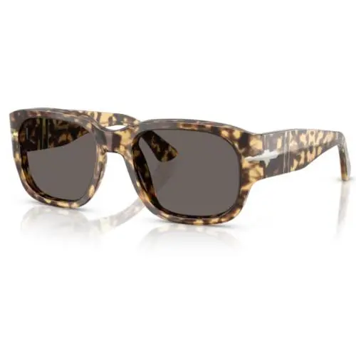 0PO3380S 1056B1 Brown Tortoise/dark Grey Squared Men`s Sunglasses 52 mm by Persol