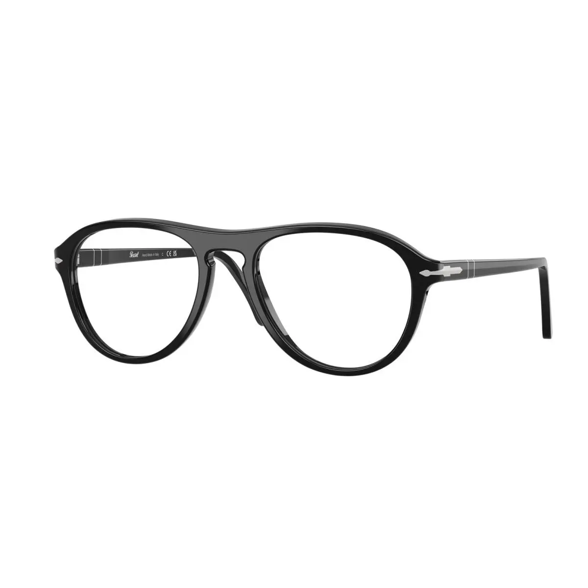 Persol PO3371V 95 Lynn Black Clear 53 mm Unisex Eyeglasses - Frame: Black