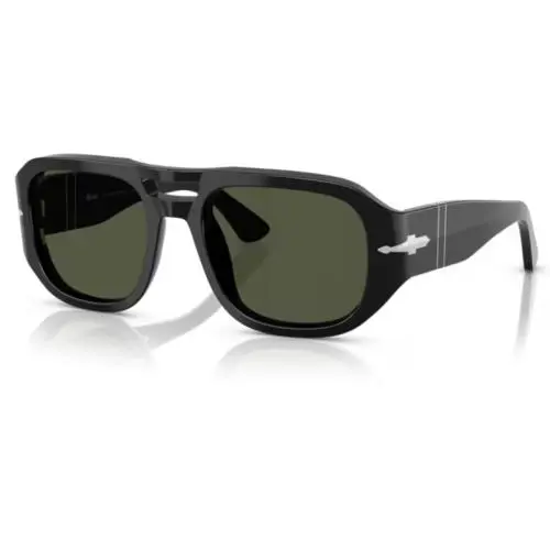 0PO3373S Vincent 95/31 Black/green Men`s Sunglasses by Persol