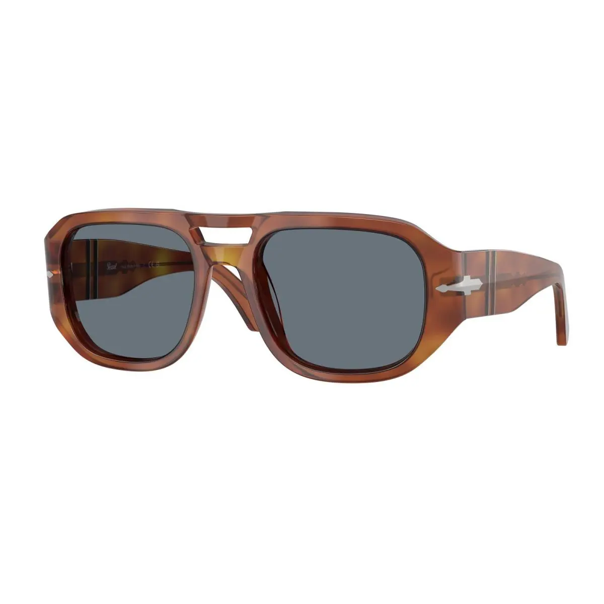 Persol PO3373S 96 56 Vincent Terra Di Siena Light Blue 53 mm Unisex Sunglasses