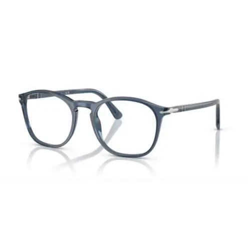 Persol 0PO 3007VM 1197 Transparent Denim Blue Square 52 mm Men`s Eyeglasses
