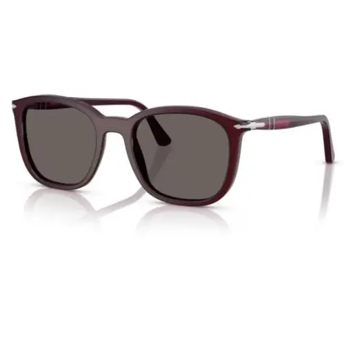 Persol 0PO3355S 1216B1 Milky Plum/ Dark Grey Soft Square 54 mm Men`s Sunglasses