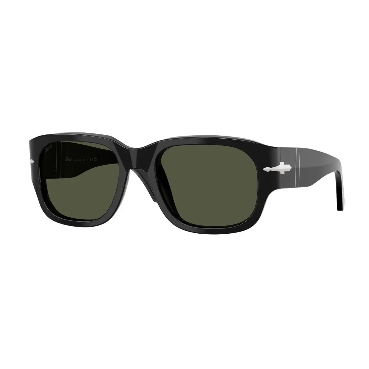 Persol PO3380S 95 31 Black Green 52 mm Unisex Sunglasses