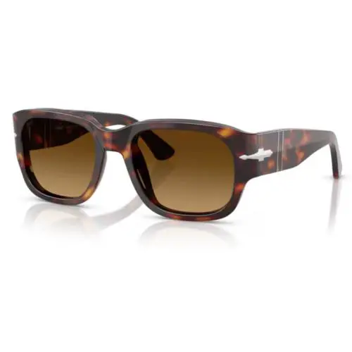0PO3380S 24/85 Havana/light Brown Gradient Squared Men`s Sunglasses 52 mm by Persol