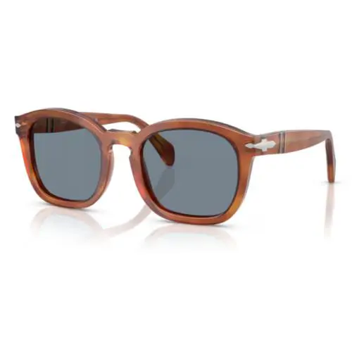 0PO0082S 96/56 Terra di Siena/light Blue Men`s Sunglasses by Persol