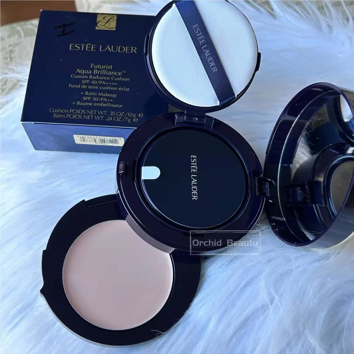 2 in 1 Estee Lauder Futurist Cushion SPF40+ Balm Makeup SPF30 Cool Porcela